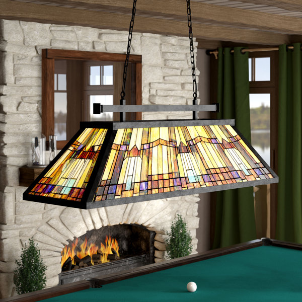 Tiffany pool table sales light